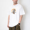 (ZT1295) Lucky Skater Cat Graphic Embroidery Tee