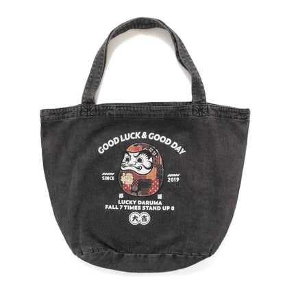 (ZB591) Daruma Washed Tote Bag