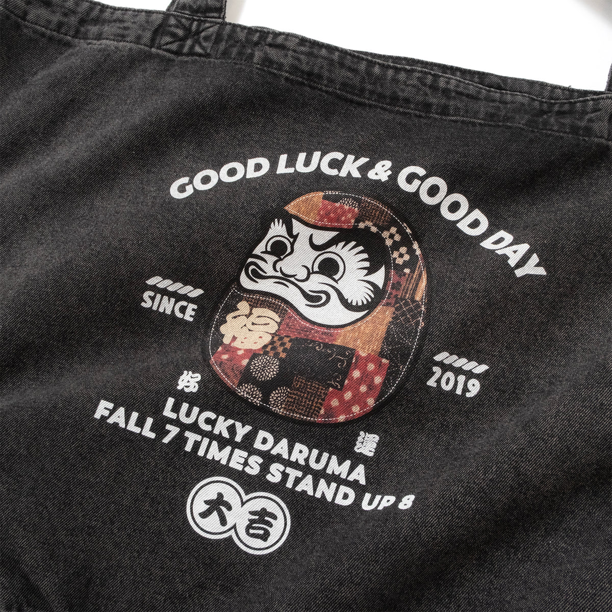 (ZB591) Daruma Washed Tote Bag