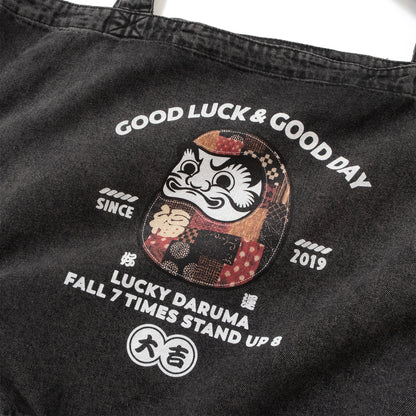 (ZB591) Daruma Washed Tote Bag