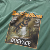 (ZT1818) Barking Dog Graphic Long Sleeve Washed Tee