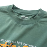 (ZT1818) Barking Dog Graphic Long Sleeve Washed Tee