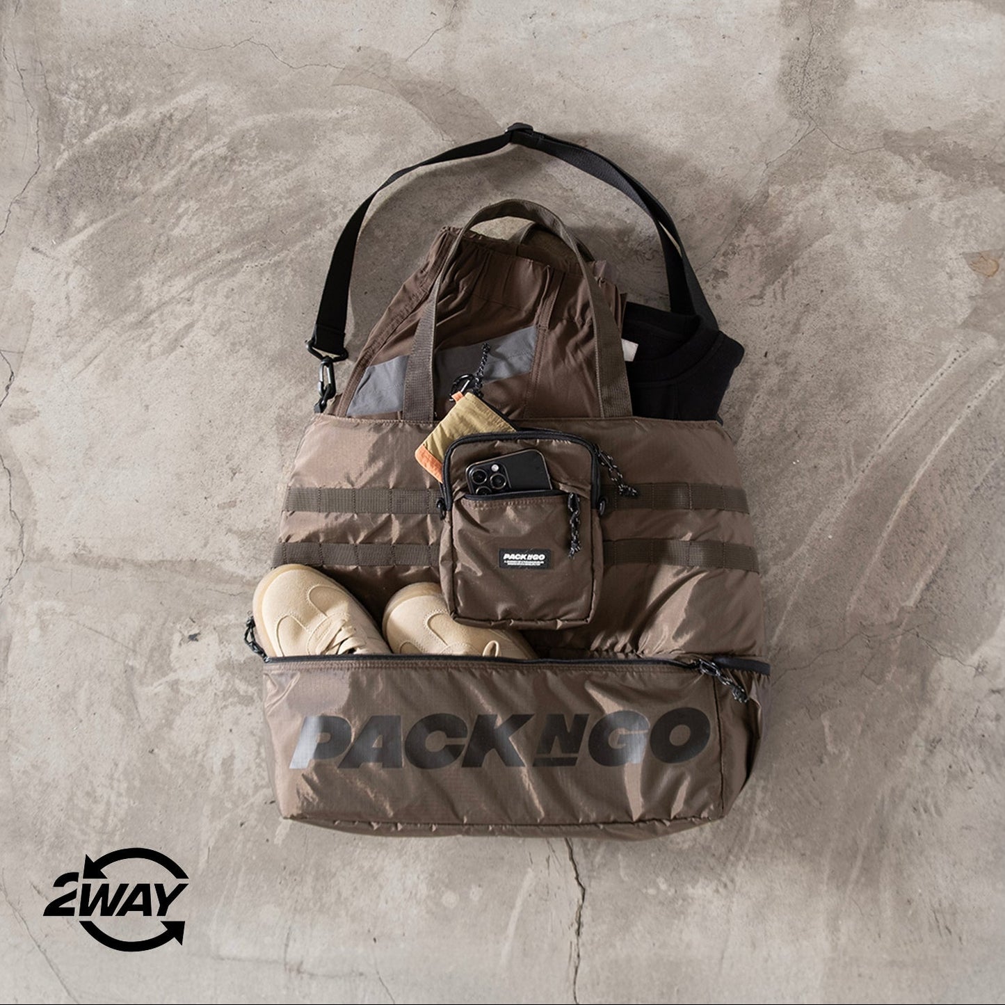 (BA548) 2 Way Totebag