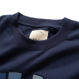 (TP1206) True Blue Indigo Patchwork Tee