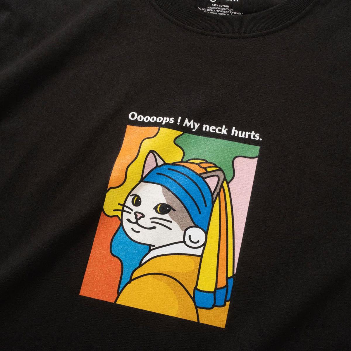 (ZT1992) Oops My Neck Hurts 圖案 Tee