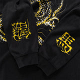 (EX676) Gold Dragon Long Sleeve Washed Tee
