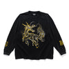 (EX677) Gold Kirin Long Sleeve Washed Tee
