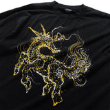 (EX677) Gold Kirin Long Sleeve Washed Tee