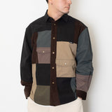 (ST499) Color Block Shirt