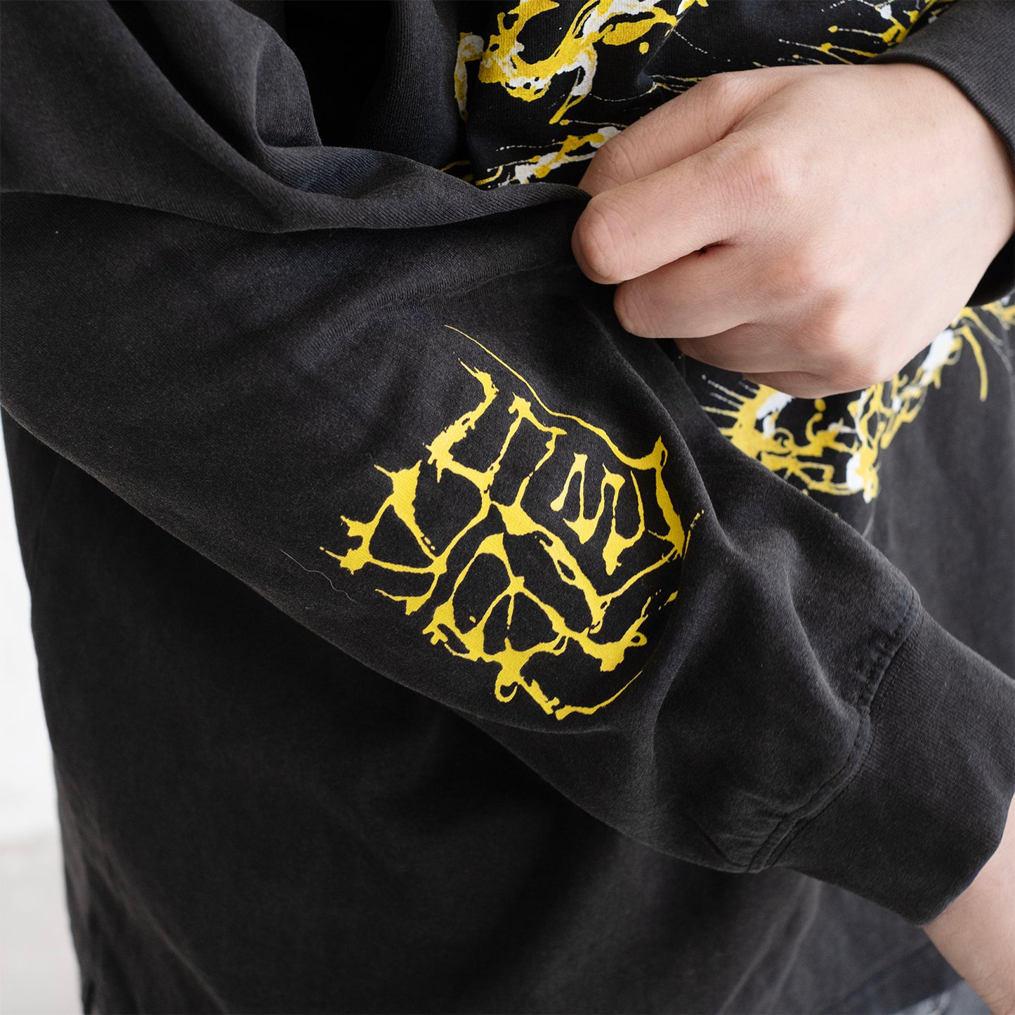 (EX677) Gold Kirin Long Sleeve Washed Tee