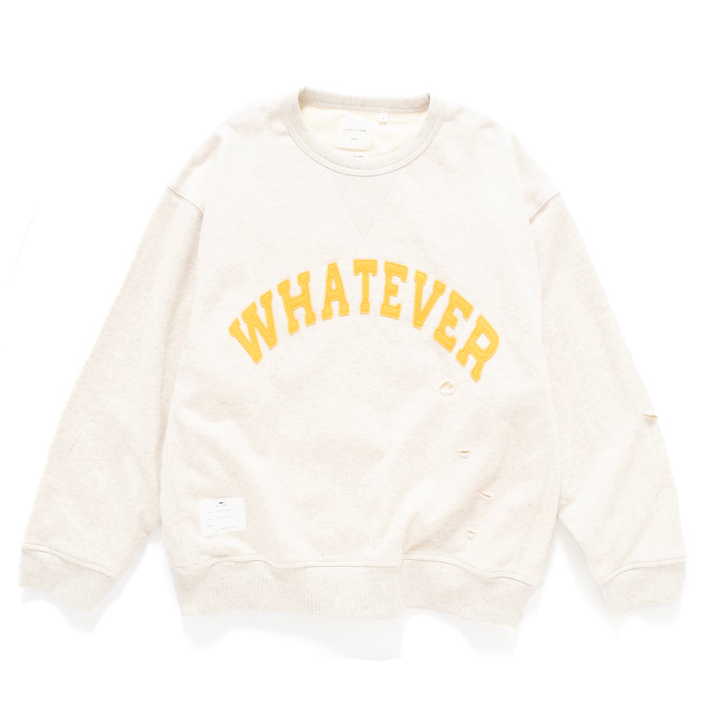 (SW469) Embroidery Patch Destroyed Sweater
