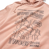(ZW557) Skating Dog Graphic Hoodie