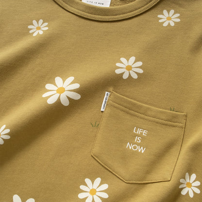 (SW477) Daisy Allover Print Sweater