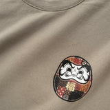 (ZW565) 好運達摩圖案繡花衛衣