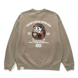 (ZW565) 好運達摩圖案繡花衛衣