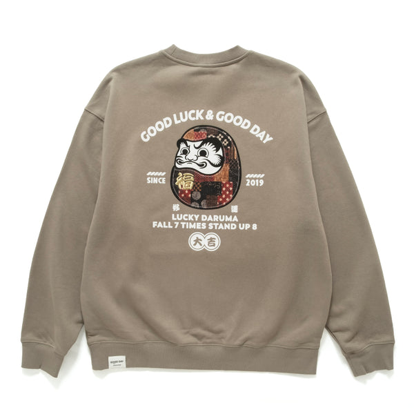 (ZW565) 好運達摩圖案繡花衛衣