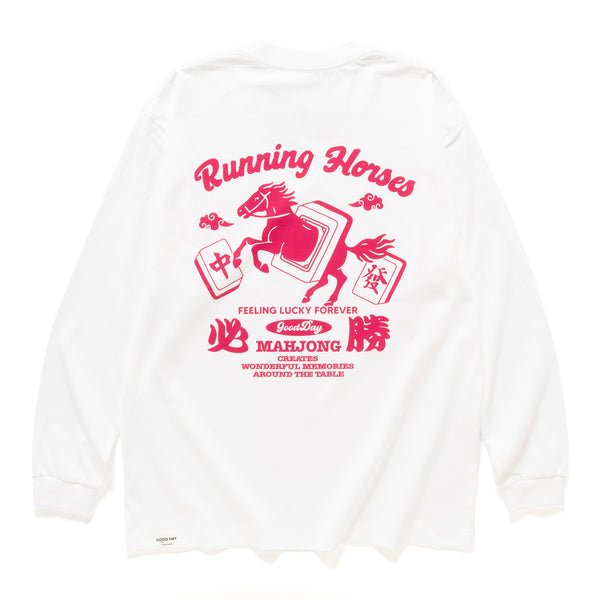(ZT1843) Running Horses 圖案長袖 Tee