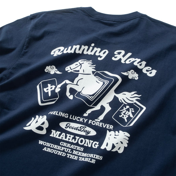 (ZT1843) Running Horses 圖案長袖 Tee
