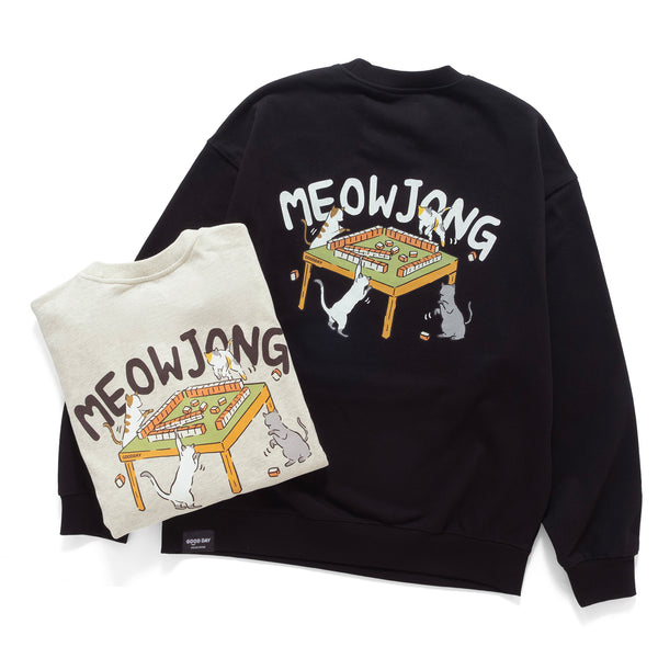 (ZW465) Meowjong圖案衛衣