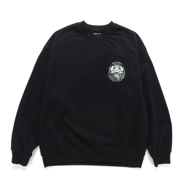 (ZW565) 好運達摩圖案繡花衛衣