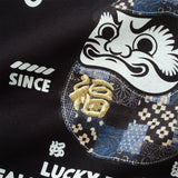 (ZW565) 好運達摩圖案繡花衛衣