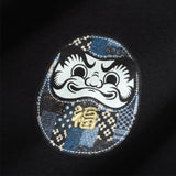 (ZW565) 好運達摩圖案繡花衛衣