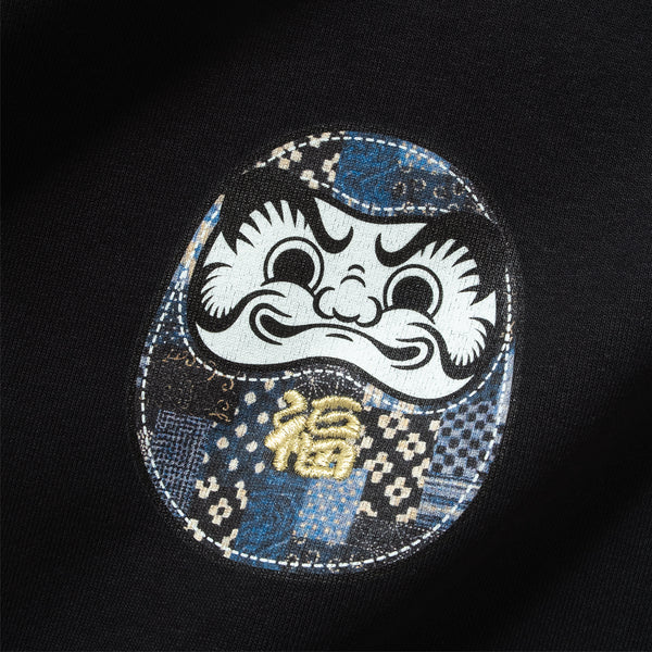 (ZW565) 好運達摩圖案繡花衛衣