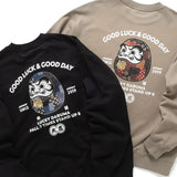 (ZW565) 好運達摩圖案繡花衛衣