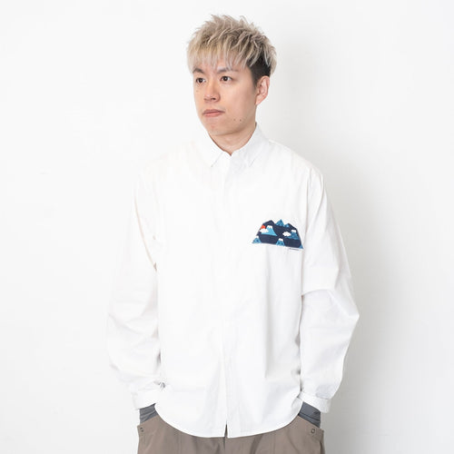 (YS349) Fuji Mount Patch Shirt