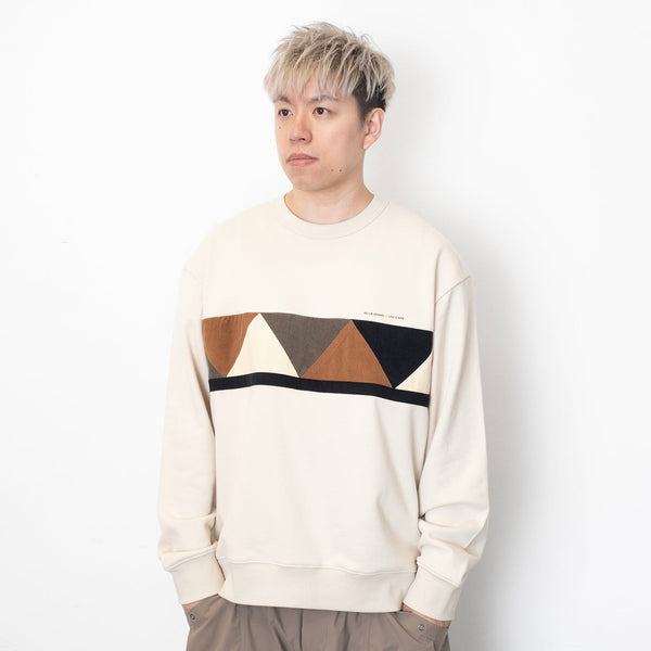 (SW401) Corduroy Panel Sweater