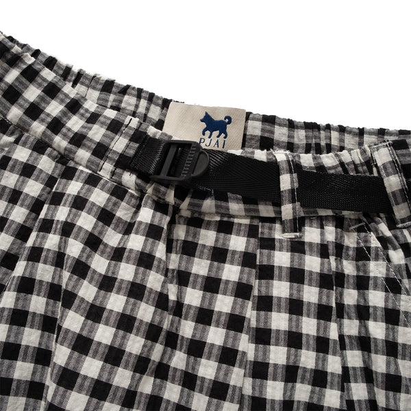 (DS018) Belted Checked Skirt