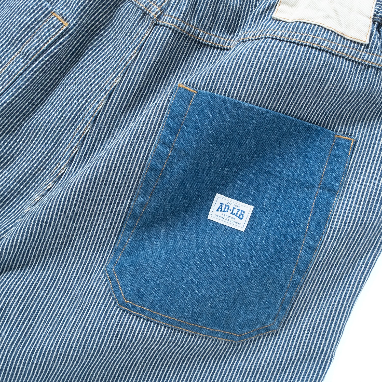 (SP434) Denim Stripes Shorts – ad-lib