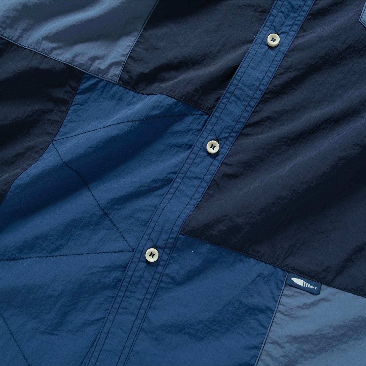 (ST505) Tech Patchwork Shirt