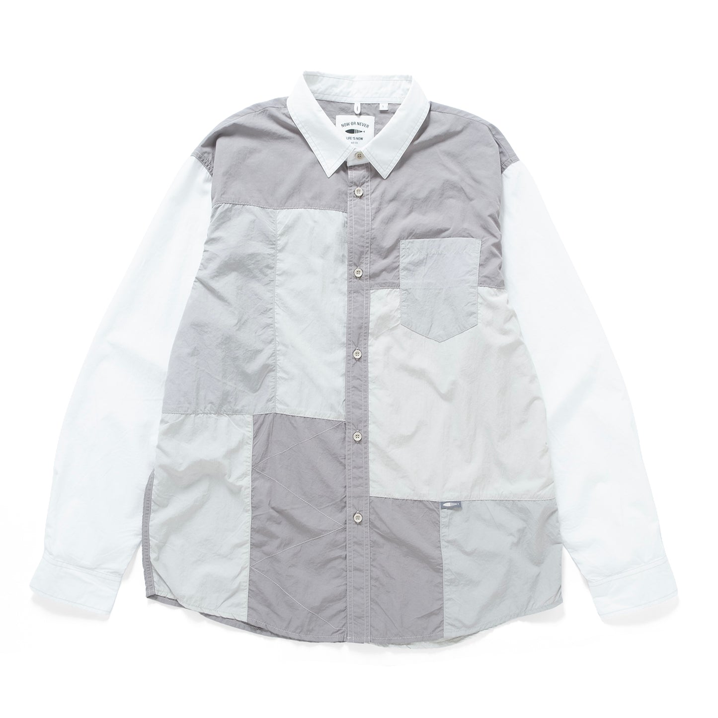 (ST505) Tech Patchwork Shirt