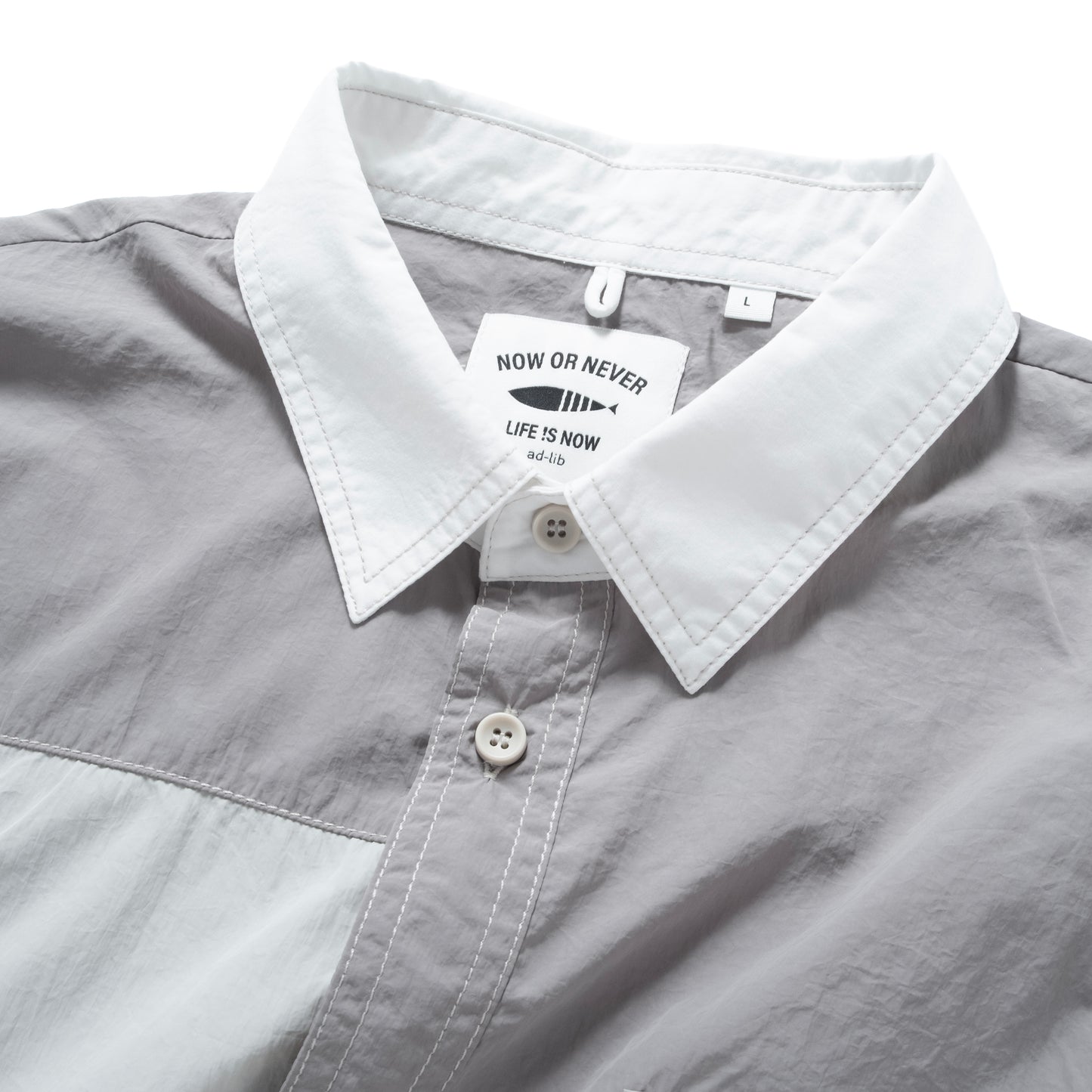 (ST505) Tech Patchwork Shirt