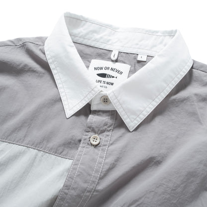 (ST505) Tech Patchwork Shirt