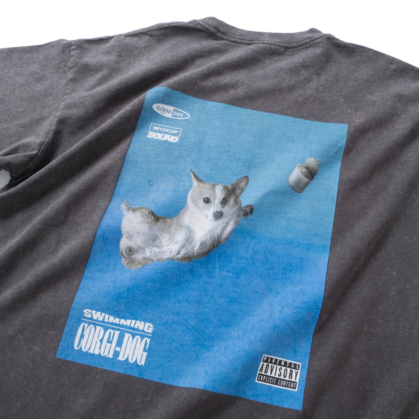 (ZT1855) Swimming Corgi 圖案 Tee