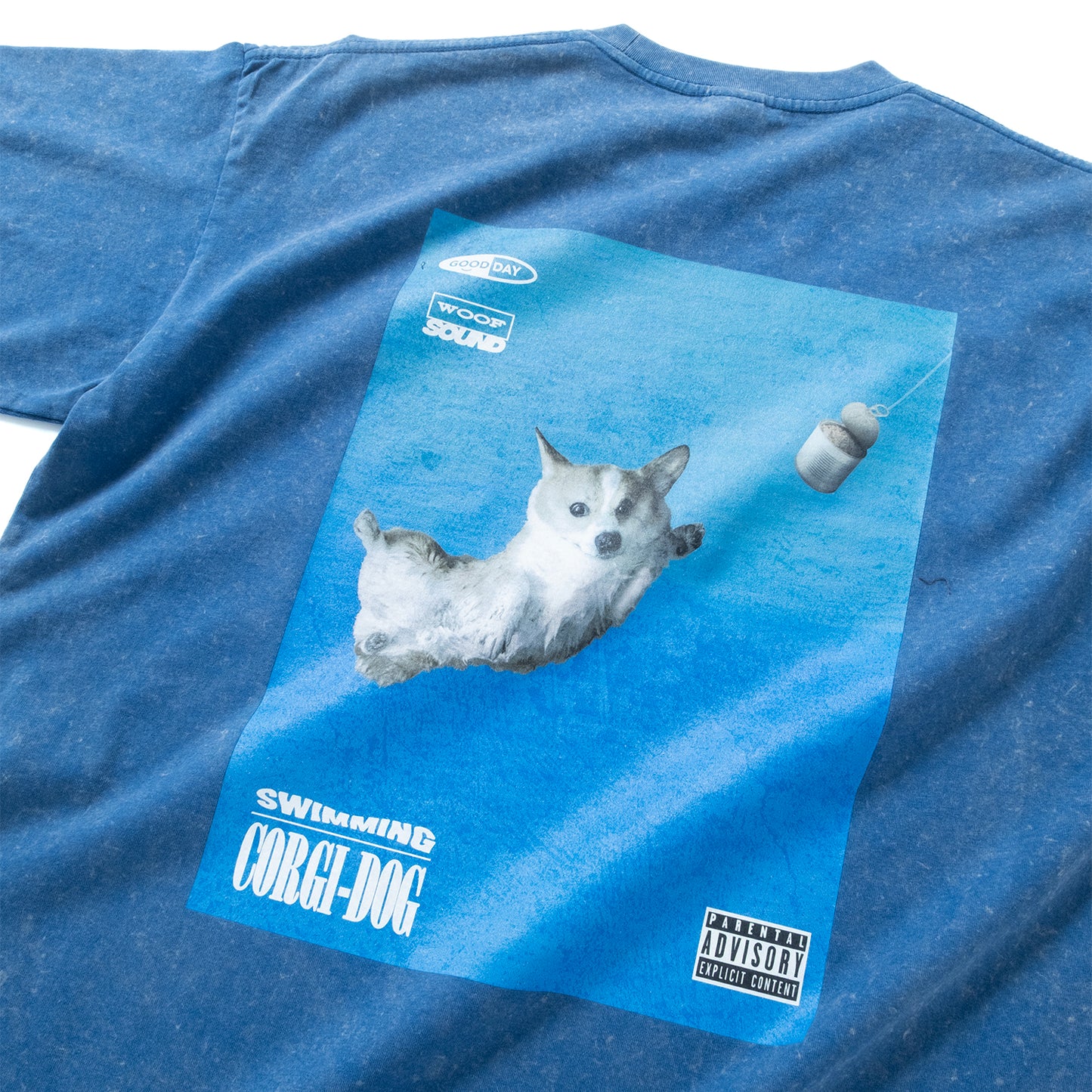 (ZT1855) Swimming Corgi 圖案 Tee