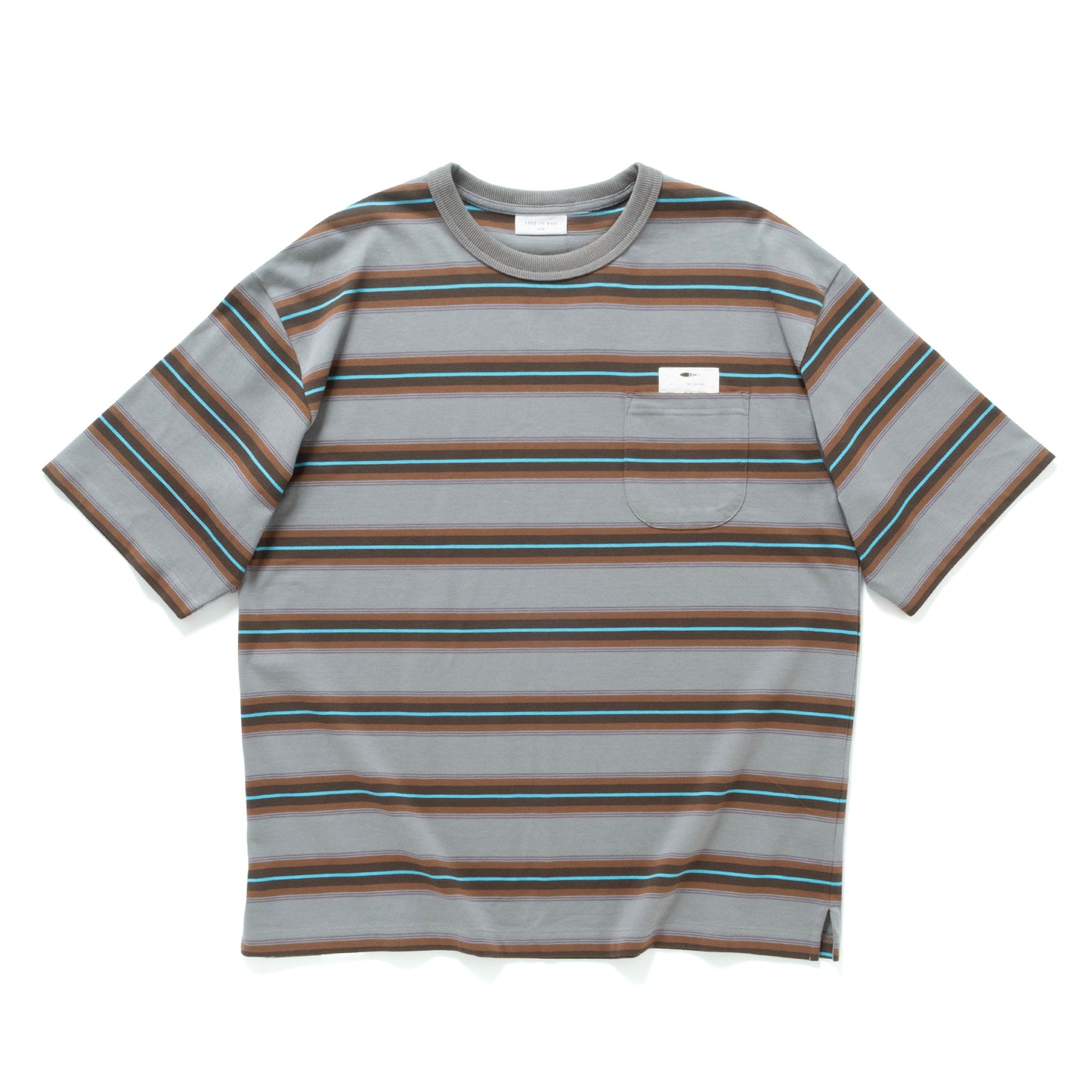 (TP1802) Stripes Pocket Tee