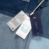 (ST420) Denim Patchwork Work Shirt