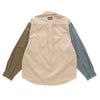 (YS351) Tribal Pocket Switch Color Shirt