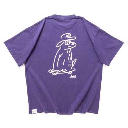 (EX683) Embroidery Washed Tee