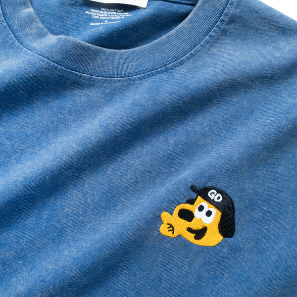 (EX683) Embroidery Washed Tee