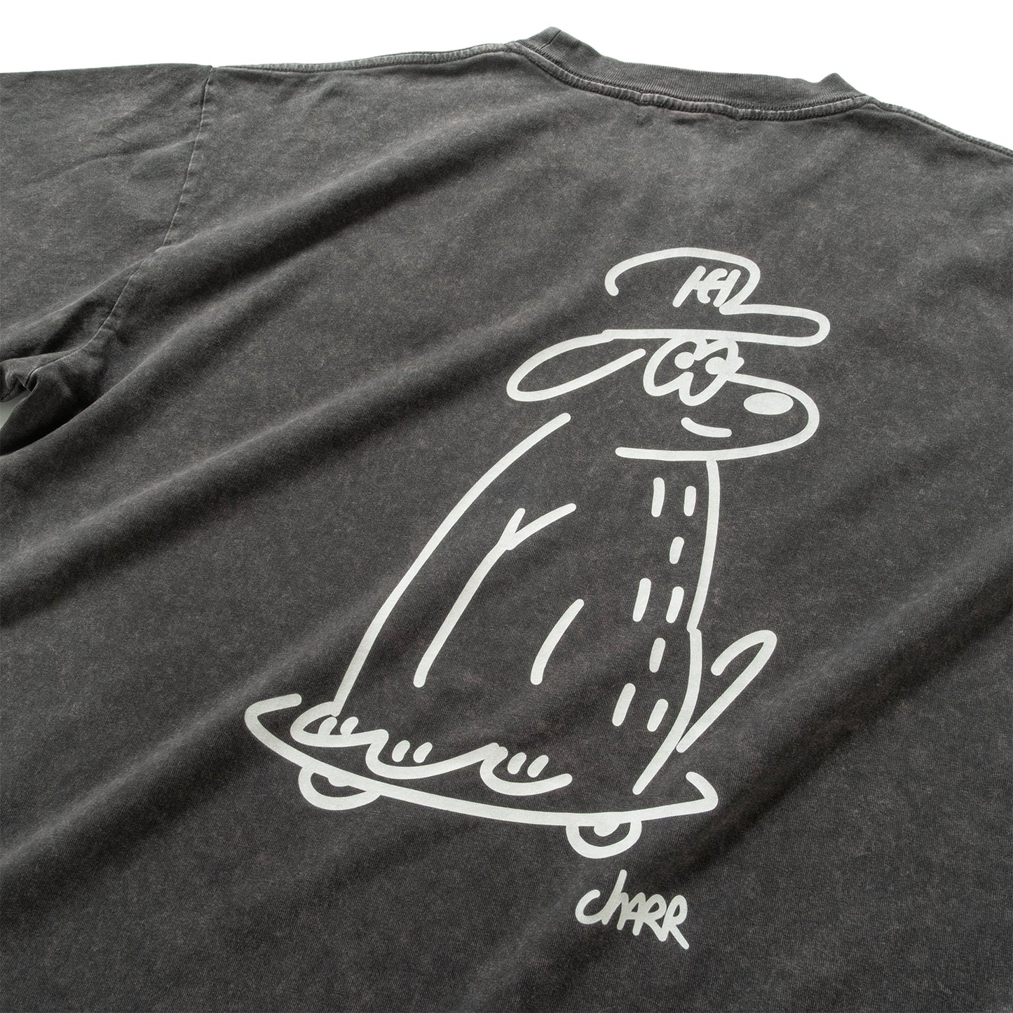 (EX683) Embroidery Washed Tee