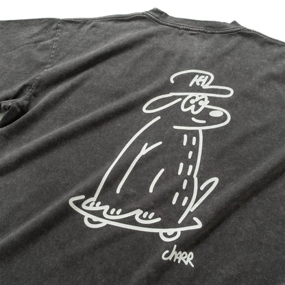 (EX683) Embroidery Washed Tee