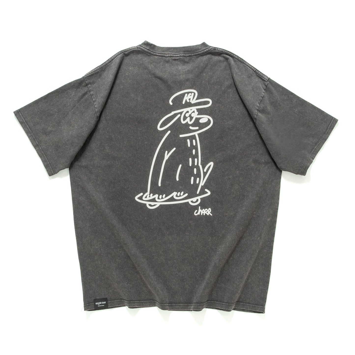 (EX683) Embroidery Washed Tee