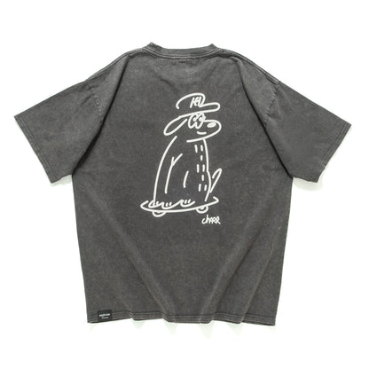 (EX683) Embroidery Washed Tee