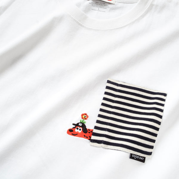 (EX685) Embroidery Pocket Tee