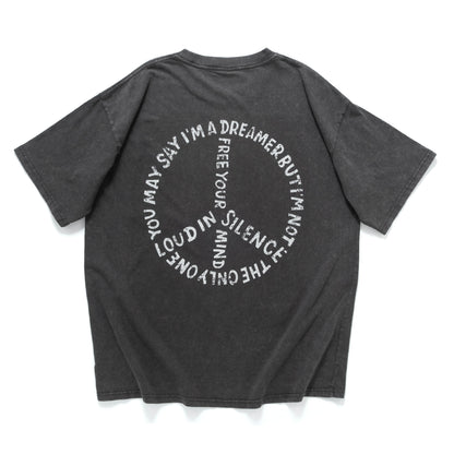 (ZT1829) Loud in Silence 圖案 Tee