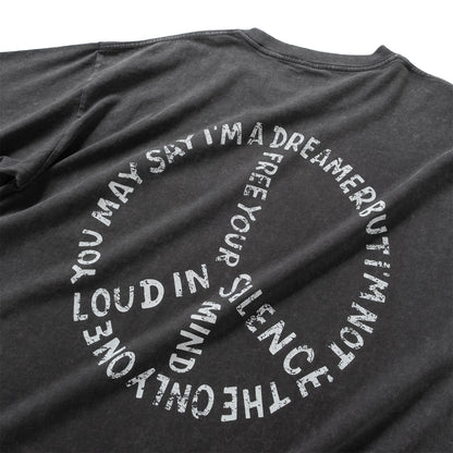 (ZT1829) Loud in Silence 圖案 Tee